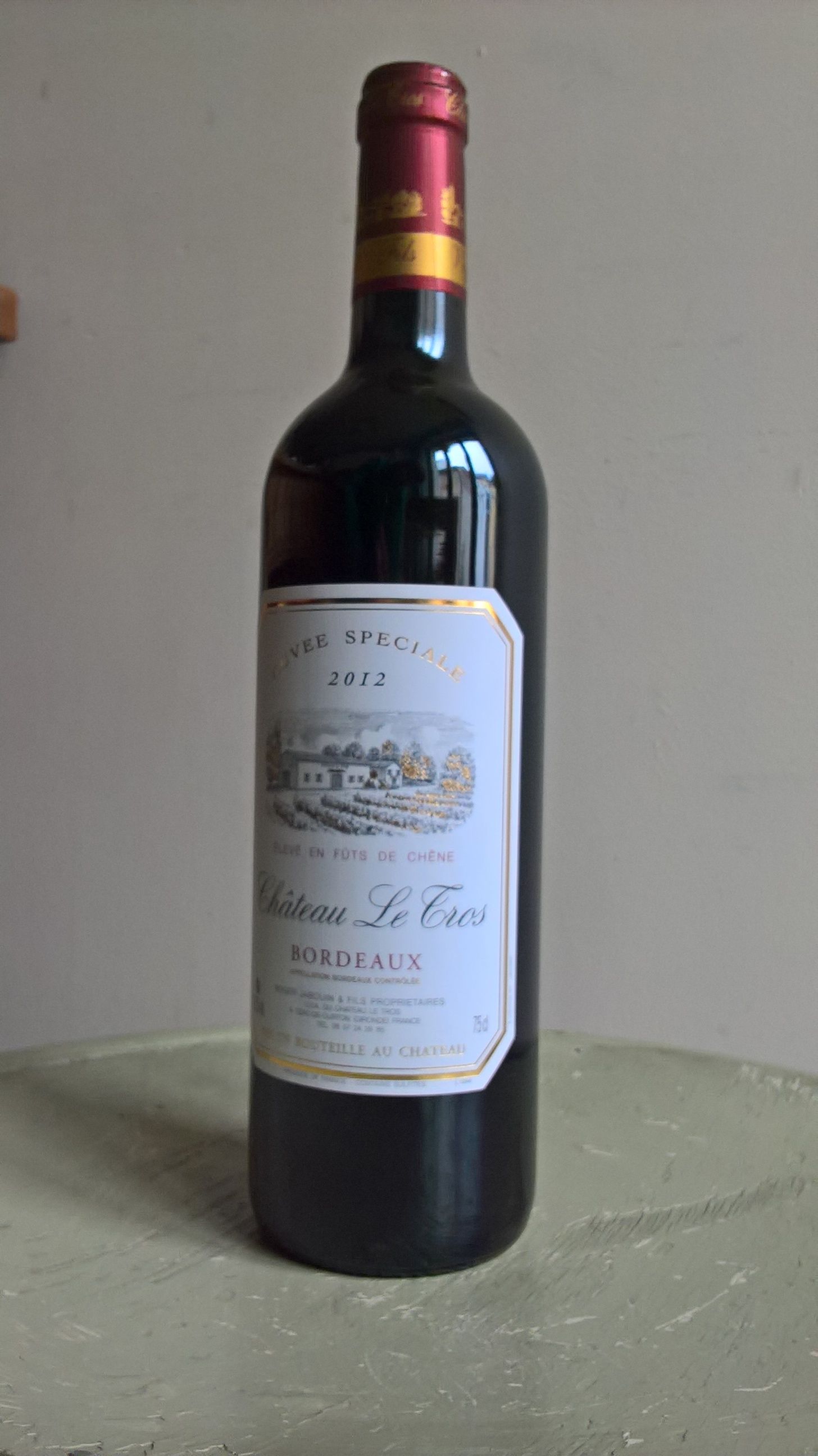 Bordeaux - le tros 2016 cuvee